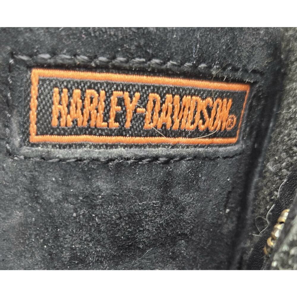 Harley-Davidson Women's Sz 7.5 Black Leather Faded Glory Biker Boots 81003 - Picture 8 of 16